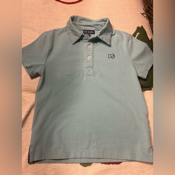 Prodoh Other - Prodoh Boys' Too Cool For School Polo in a light aqua. SIZE 4T